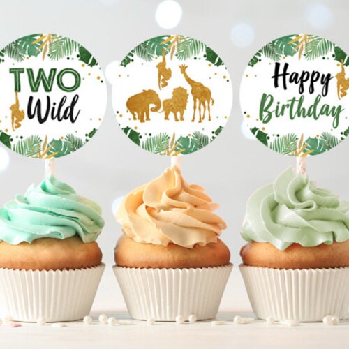 DIY Party Tag Yellow and Black Stripes Editable Party Tag Your Text Fonts Printable Party Favor Use as Cupcake Topper INSTANT DOWNLOAD
