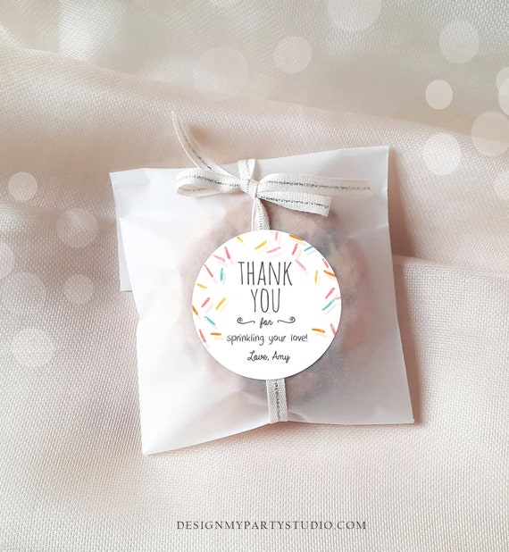 Editable Baby Sprinkle Favor Tags Baby Sprinkle Thank you Label Shower ...