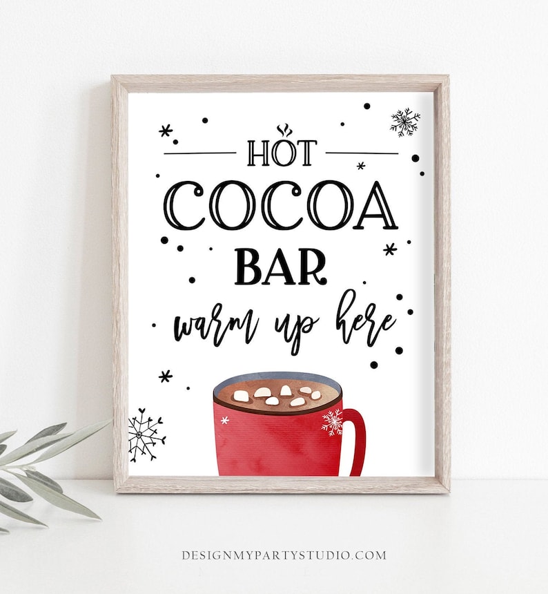 Hot Cocoa Bar Sign Printable Hot Chocolate Bar Table Sign Etsy Hot Cocoa Bar Sign Printable Hot Chocolate Bar Table Sign Etsy