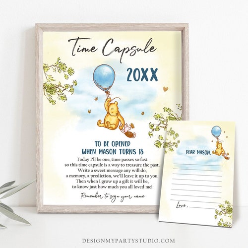 Winnie the Pooh 1st Birthday Invitation Classic Pooh First Etsy