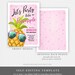 Editable Pineapple Birthday Invitation Lets Party Like a Pineapple ...