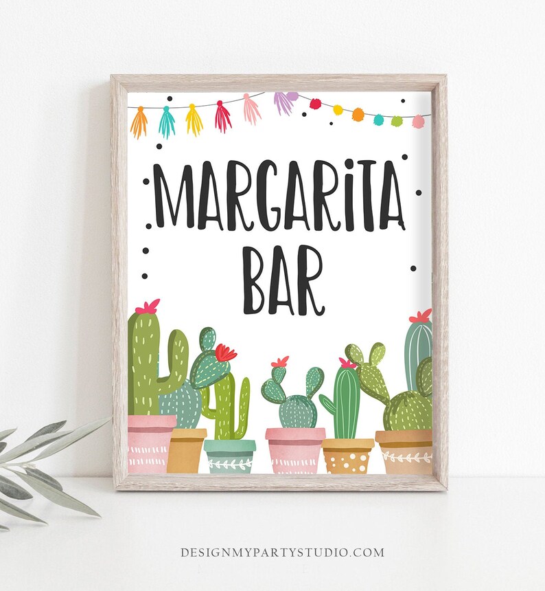 Margarita Bar Sign Fiesta Margarita Sign Fiesta Bridal Shower Etsy