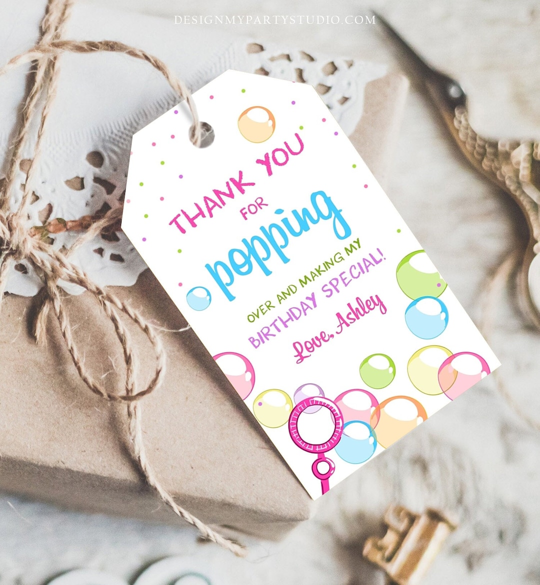 editable-bubble-favor-tags-pink-bubble-birthday-thank-you-tags-popping-over-labels-bubbles-gift-tags-girl-template-printable-corjl-0035-etsy