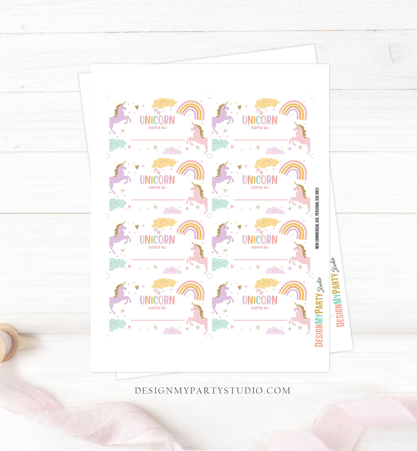 What is Your Unicorn Name Game Unicorn Birthday Game Party Activity ...
