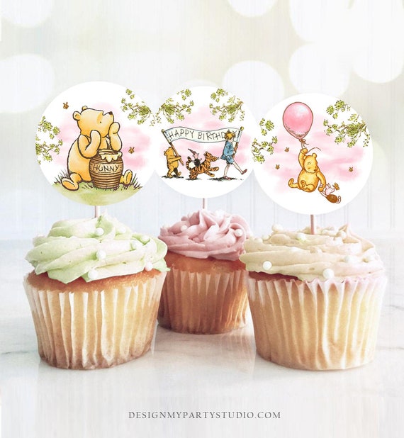 Stuzzicadenti Decorativi Winnie The Pooh - Per Torte, Cupcake E Feste