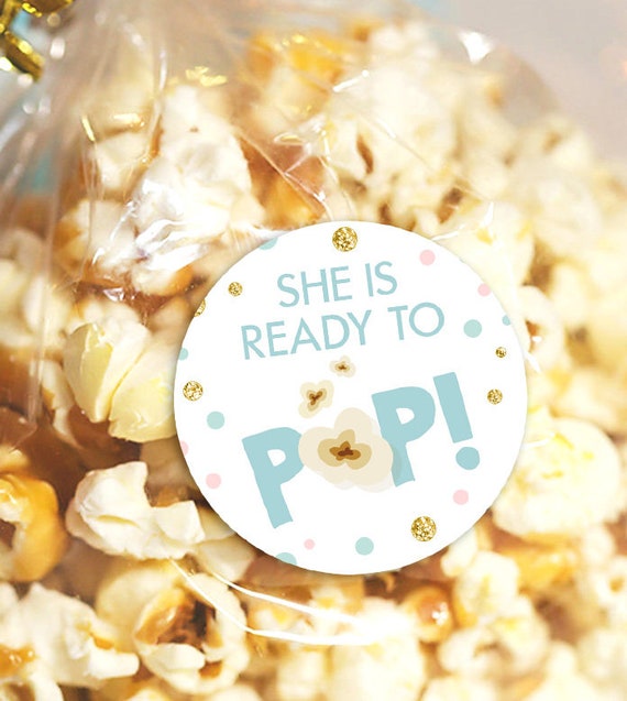 She S Ready To Pop Stickers Ready To Pop Tags Popcorn Tags Cupcake