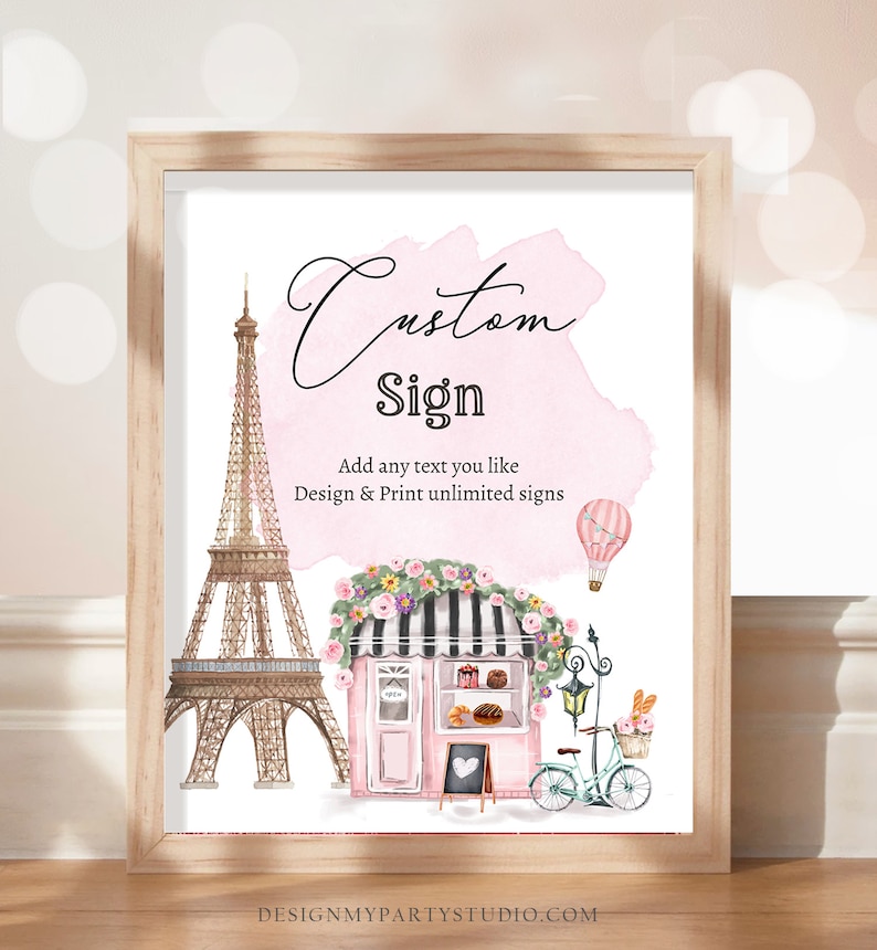 Editable Custom Sign French Paris Sign French Patisserie Parisian ...