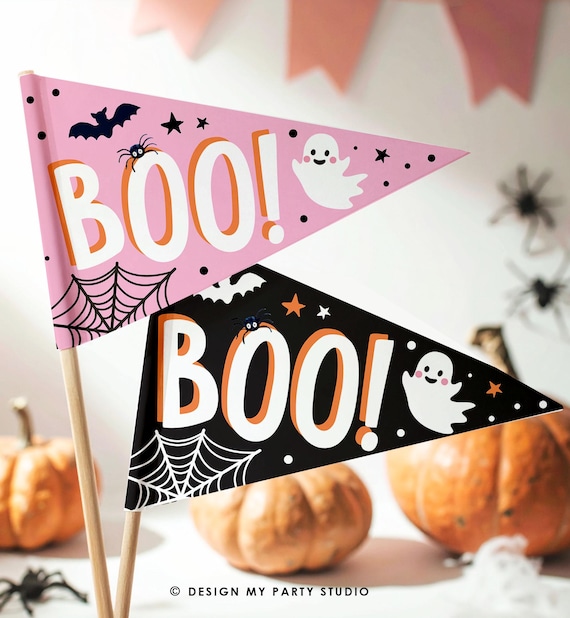 Boo Basket Filler Halloween Flag Halloween Gift Tag Boo Basket Flag Kids Been Booed Prints Props DIY Digital Download Printable 0261