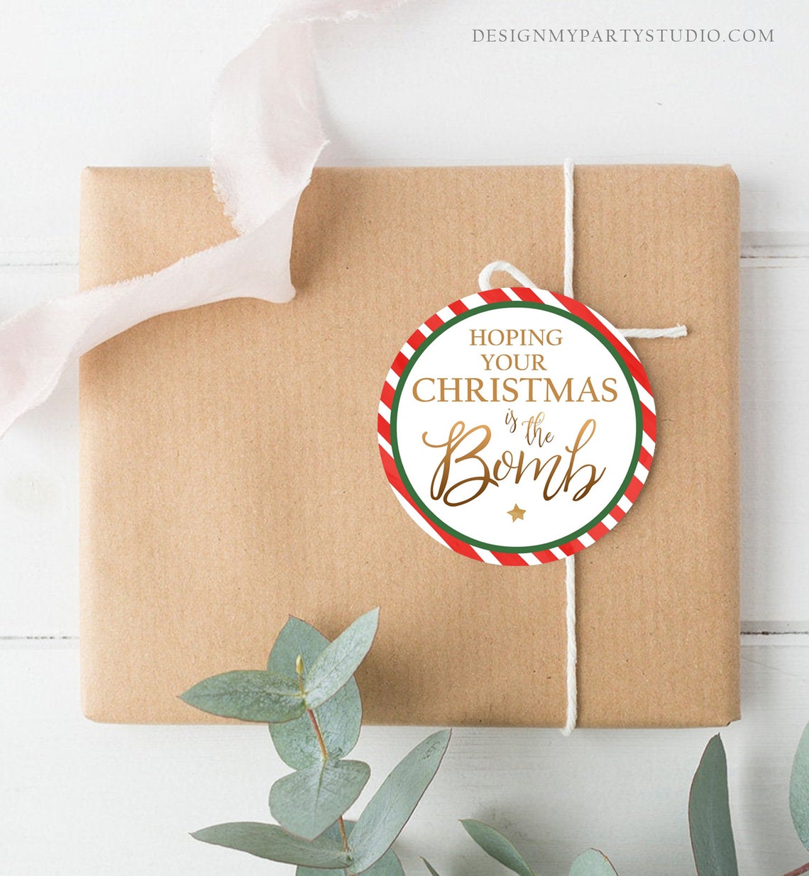 Editable Bomb Tags Hoping Your Christmas is the Bomb Bath Bomb - Etsy