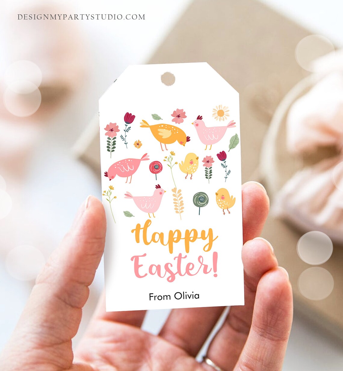 Editable Easter Gift Tags Happy Easter Teacher Appreciation Classroom ...