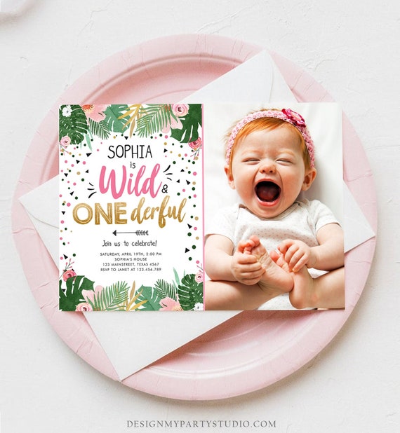 Creative Converting Dankeskarten Für Babyparty – Wilde Safari Design, Rosa, 8 Stück