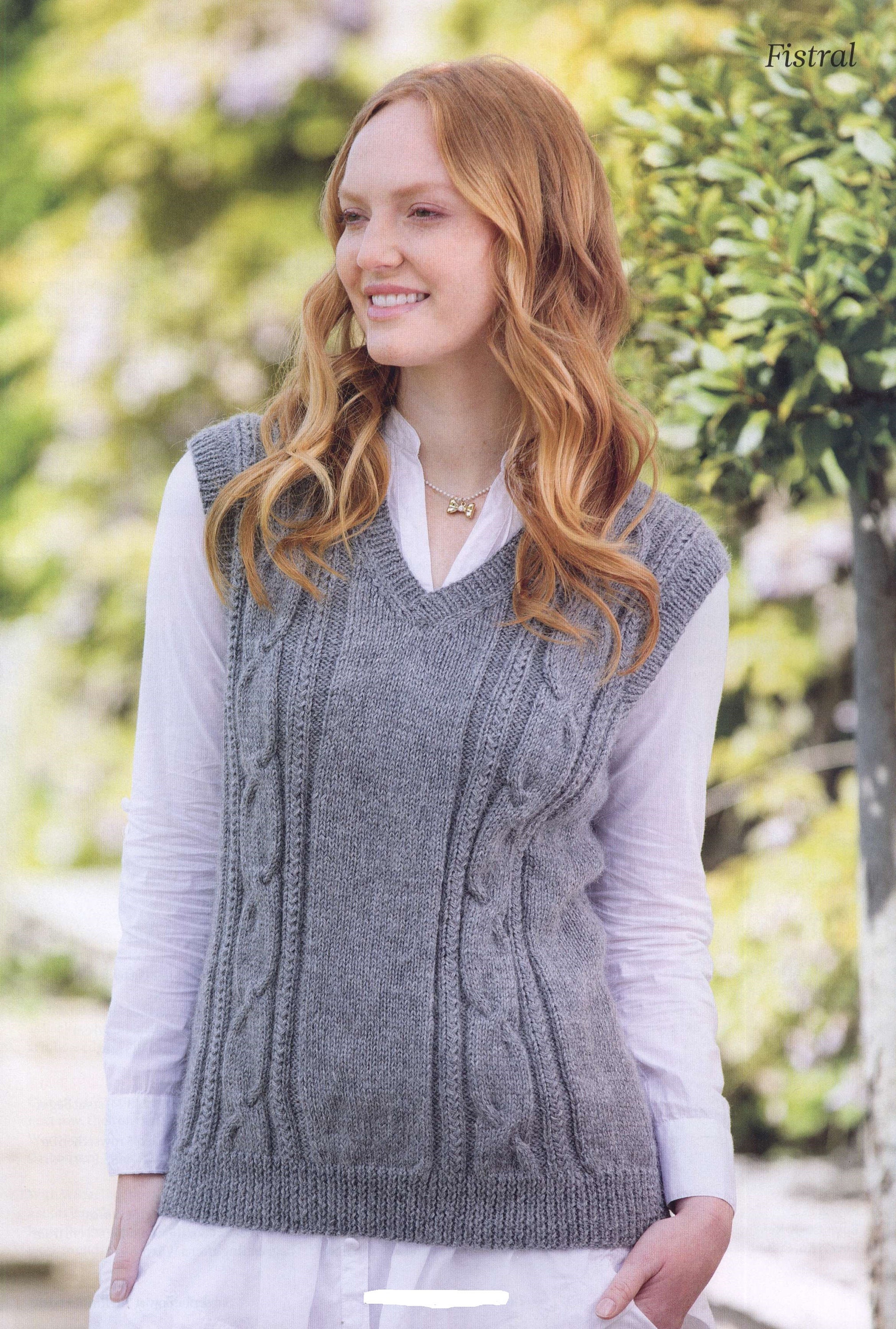 Vest TANK TOP KNITTING Pattern Woman knit pattern blouse Knit Etsy