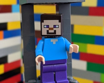 Christmas Tree Ornament Constructed From Lego Minecraft Etsy