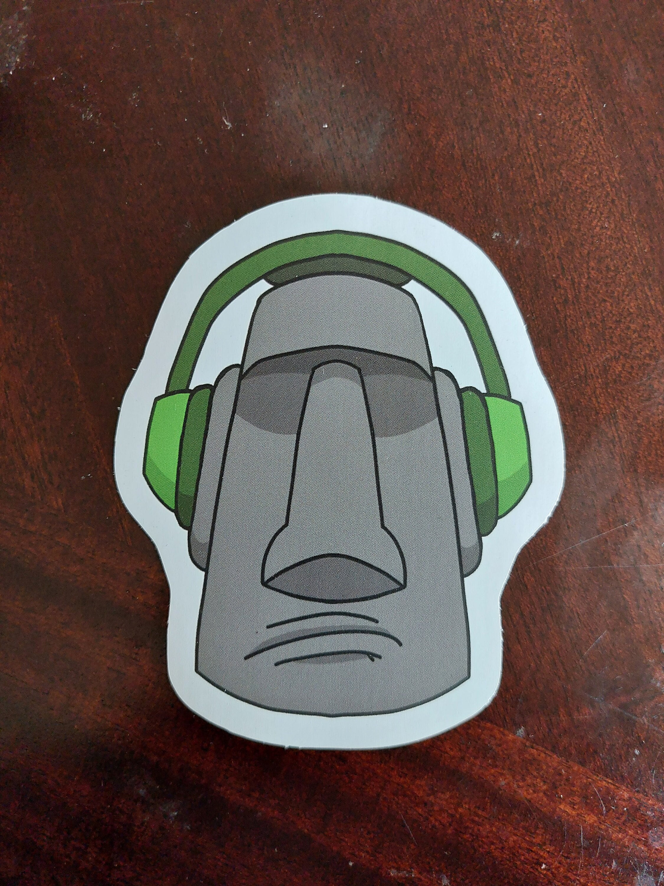 Moai Stone FACE Sticker for Sale by 9DesignArt