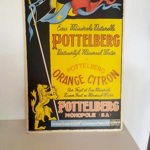 Manifesto pubblicitario "Pottelberg - Acqua minerale naturale"
