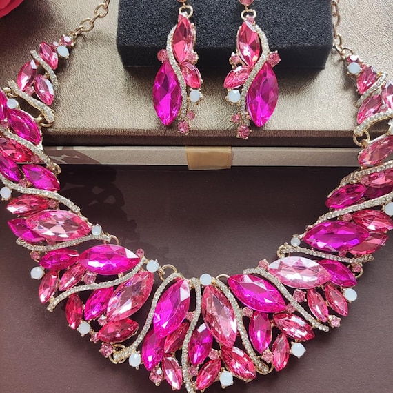 ファッションレディースネックレスイヤリングセット、パーティー