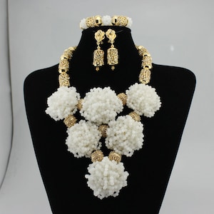 African Beads Jewelry Set - African Necklaces, Jewelry for Women - Wedding Beads