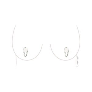 Non-Piercing Nipple Chain Adjustable Ring Fake Body Jewelry For Women - Best Seller