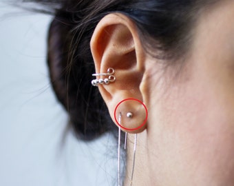 Non-Piercing Fake Helix Magnetic Cartilage Stud Earring Faux Piercing Body Jewelry For Men and Women