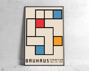 Bauhaus 1923 Exhibition Poster: Vintage Wall Art (Digital Download)