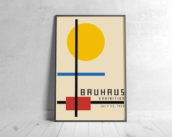 BAUHAUS 1923 Poster - Printable Wall Art, Classic Advertising Print, Vintage Elegant Poster, Digital Download