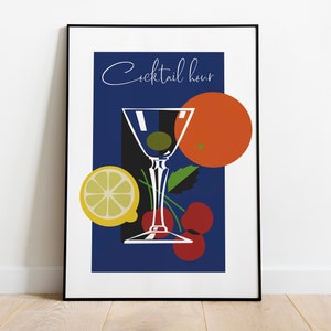 Cocktail Time Vintage Poster | Retro Posters | Vintage Prints | Printable Wall Art | Vintage Advertising | Vintage Art Prints | Wall Decor