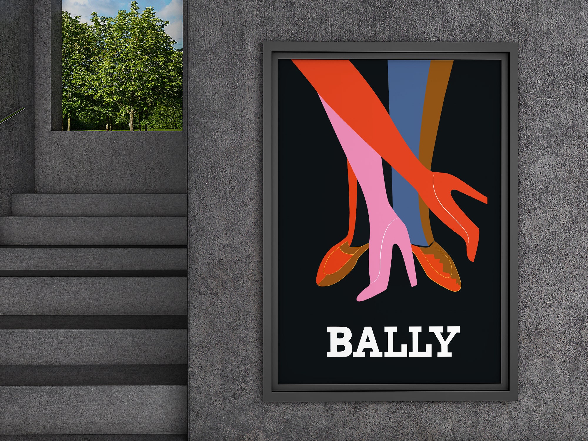 Bally Legs Noir 1979 Poster Retro Posters Vintage Prints - Etsy