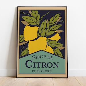 Vintage Lemons Poster | Retro Posters | Vintage Prints | Printable Wall Art | Vintage Advertising | Vintage Art Prints | Wall Decor