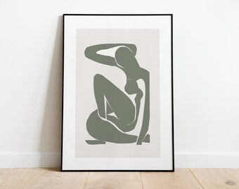 Matisse, Nude, Berggruen, Abstract, Printable Wall Art, Henri Matisse, Exhibition Poster, Gallery Wall Set, Poster Art, Digital Poster