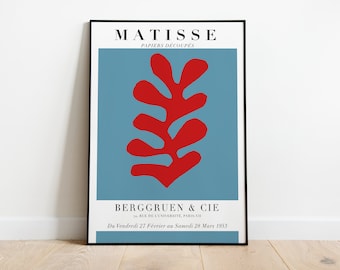 Matisse Berggruen, Abstract, Printable Wall Art, Henri Matisse, Exhibition Poster, Gallery Wall Set, Poster Art, Digital Poster