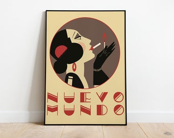 Art Deco Woman Vintage Poster, Spain 1923 (Digital Download)