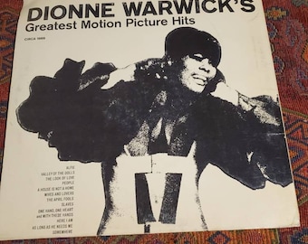 Dionne Warwick Greatest Motion Picture Hits vintage gatefold vinyl record album LP circa 1969