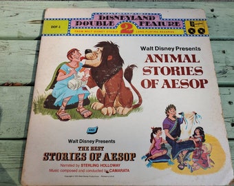 Animal Stories Of Aesop And The Best Stories Of Aesop  Sterling Holloway, Camarata vintage vinyl record album LP