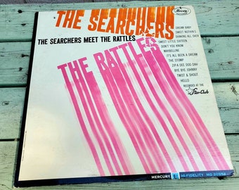 The Searchers Meets The Rattles 1964 mono vintage vinyl record album LP