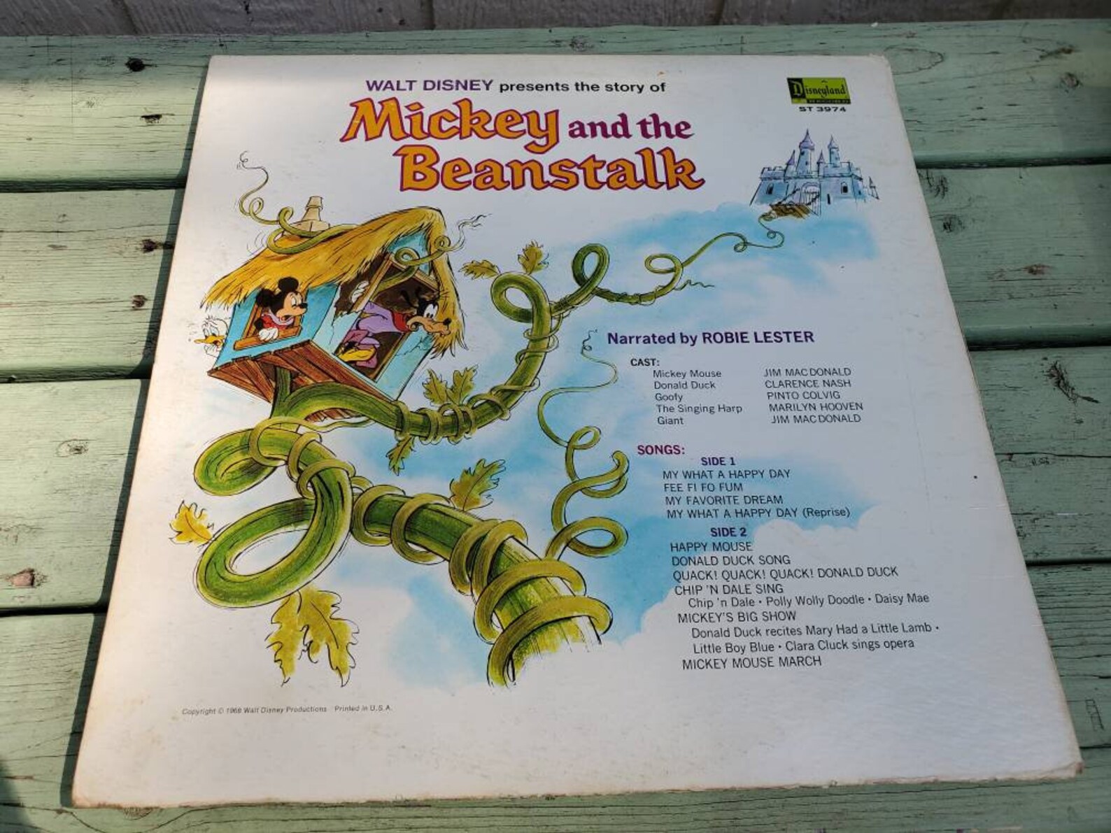 Mickey and the Beanstalk Vinyl Record Album LP 1968 Etsy