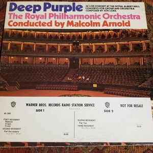 Deep Purple RARE Radio promo Royal Philharmonic Orchestra vintage vinyl record album LP