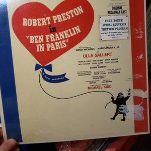 Robert Preston – Ben Franklin In Paris vintage vinyl record album LP new in shrink wrap.