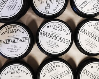 Handmade Leather Balm Conditioner – Natural Leather Care for Bags Shoes Belts Jackets