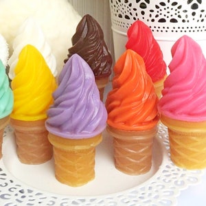 Ice Cream Cone Silicone Mold: Soap, Resin, Candy, Candle Making