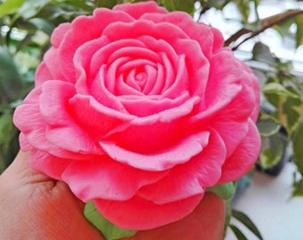 Molde de silicona de rosa 3D: Fabricación de jabones y velas florales