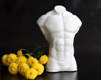 Moule en silicone pour torse : fabrication de bougies et de savon, moules en argile en résine