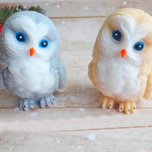 3D Owl Silicone Mold: Soap & Candle Making Supplies