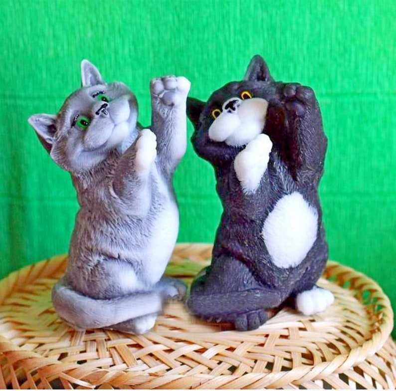 Mold for Soap Cat Animals Mold Soap Molds Silicone Soap Mold Etsy