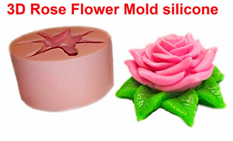 Silicone Mold Rose molds for flowers molds for soap Custom Soap Mold silicone soap Mold Making Candle Molds soap making supplies flower mold