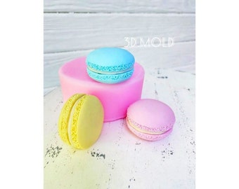 Macaron-siliconenvorm: 3-delige snoep- en zeepmakerij