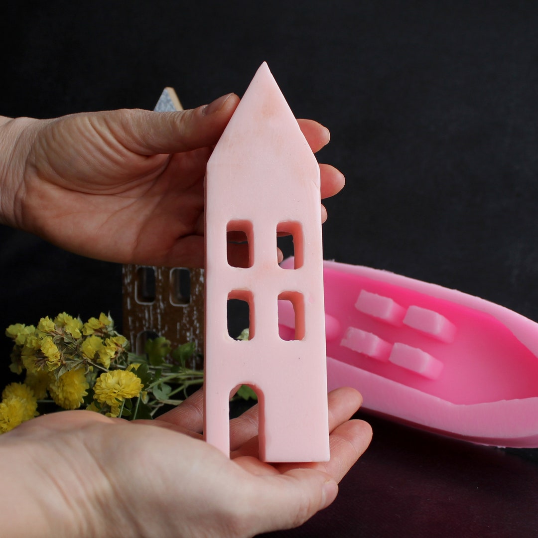 House Silicone Molds, Concrete Mold, Custom Mold, Molds for Clay Candle