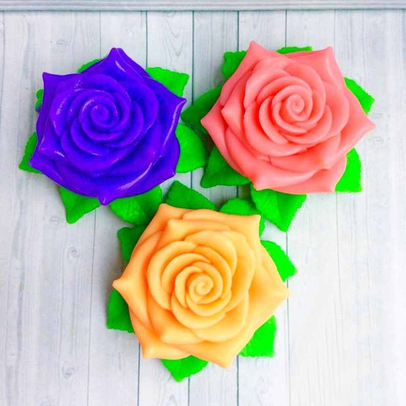Silicone Mold Rose molds for flowers molds for soap Custom Soap Mold silicone soap Mold Making Candle Molds soap making supplies flower mold