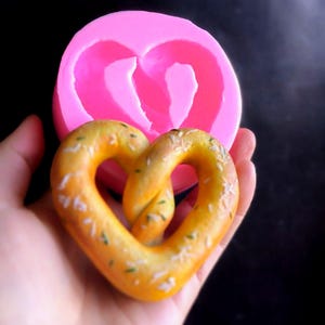 pretzel Silicone mold, Versatile Silicone, Mold For Edible Crafts, Resin, Clay, Wax, Pet Treats & More candle  Silicone Mold, wax melts mold
