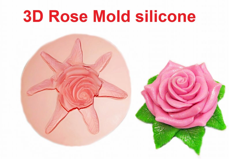 Silicone Mold Rose molds for flowers molds for soap Custom Soap Mold silicone soap Mold Making Candle Molds soap making supplies flower mold