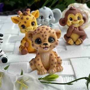 Leopard Mini Silicone Mold: Animal Resin, Soap, Candle Making